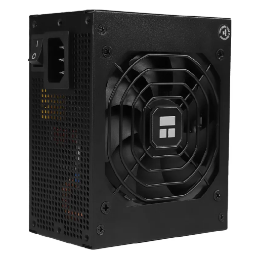 Svart nätaggregat 750W för datorchassi ATX 3.0 PCI-e 5.0 Universellt PC-nätaggregat 100-240V Effekt 750 Watt Mått 10x12,5x6,4 cm