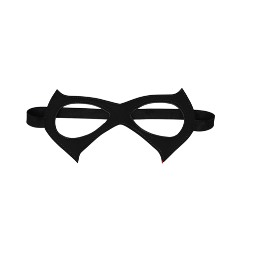 Svart PU läder ögonmask för maskerad Cosplay elegant halvmask för ögonen Karnevalmask för fest Stilig kostymaccessoar