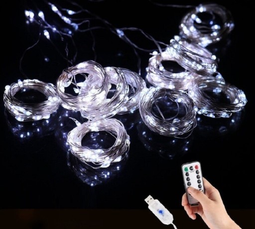 Svetelná reťaz na diaľkové ovládanie 3 x 3 m 300 LED