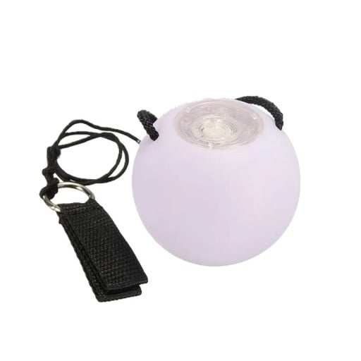 Svítící LED míček měnící barvy průměr 8 cm napájení CR1620 tlačítkový spínač houpací míček na cvičení tanec a zábavu pro děti i dospělé