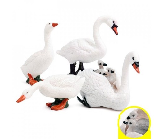 Swan Figurines 4 pcs