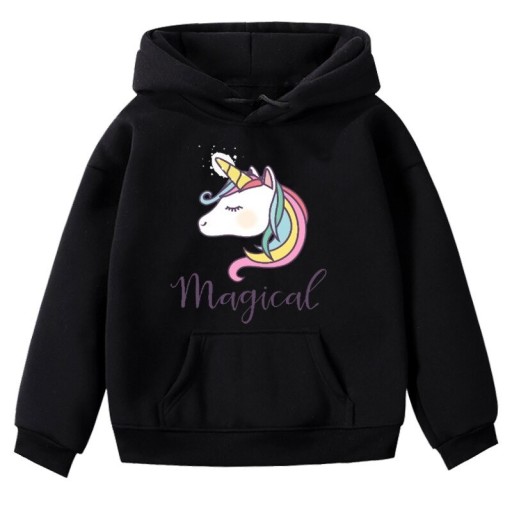 Sweat à capuche pour fille avec unicorn