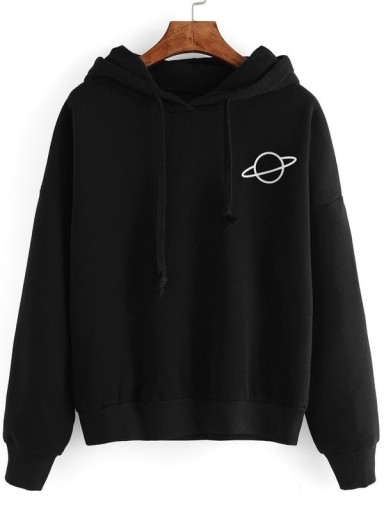 Sweat-shirt pour femmes avec impression de planète