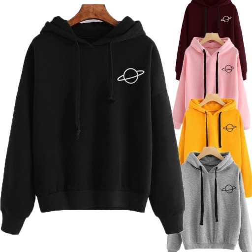 Sweat-shirt pour femmes avec impression de planète