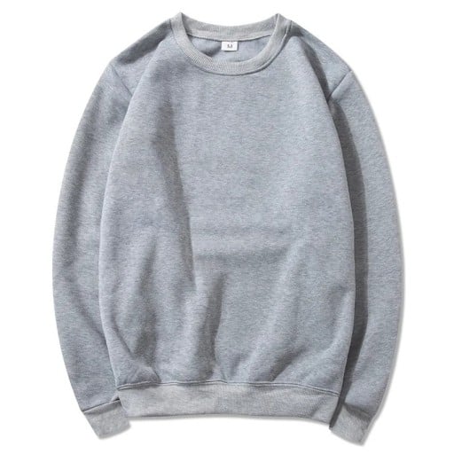 Sweat-shirt pour hommes uni en différentes couleurs Sweat-shirt confortable en polyester pour un usage quotidien Base de garde-robe