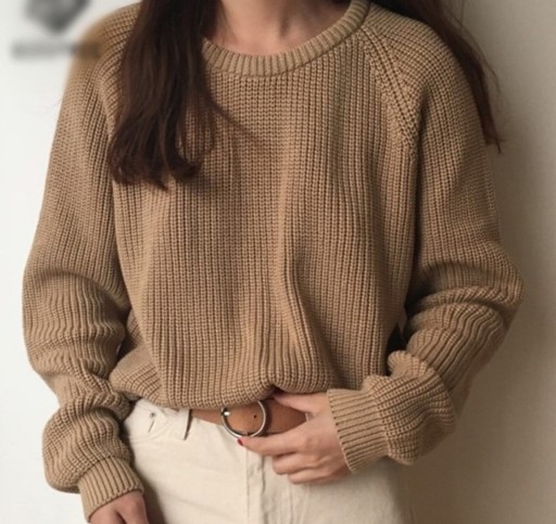 Sweater de malha feminino G246