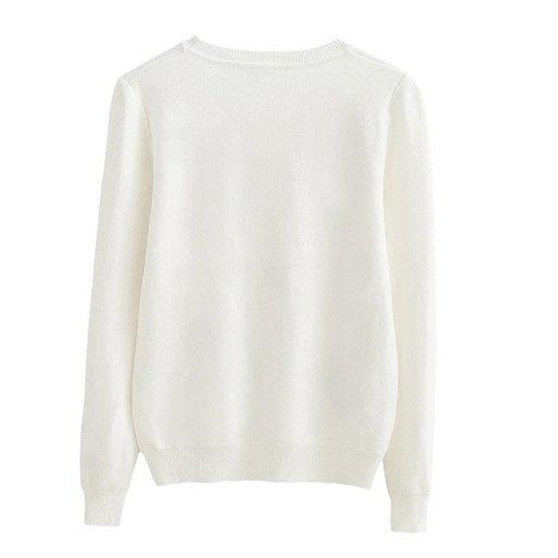 Sweater feminino com penas