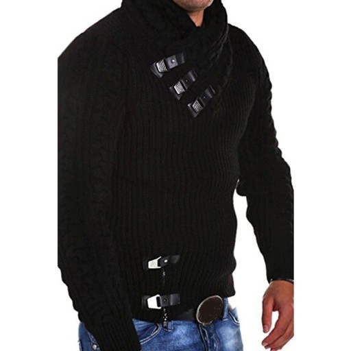 Sweater masculino com colarinho F235