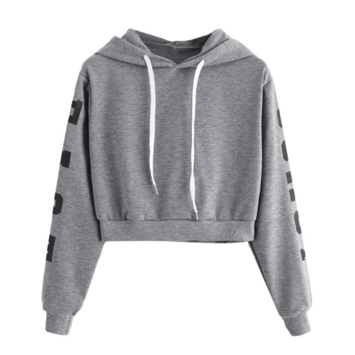 Sweatshirt curta feminina B9