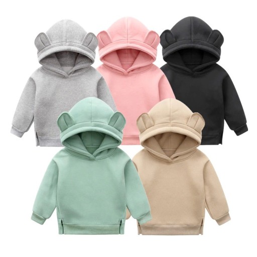 Sweatshirt infantil com orelhas