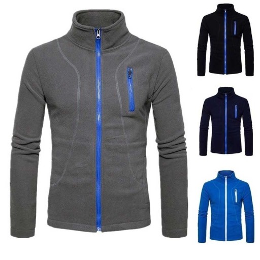 Sweatshirt masculina com fecho F124