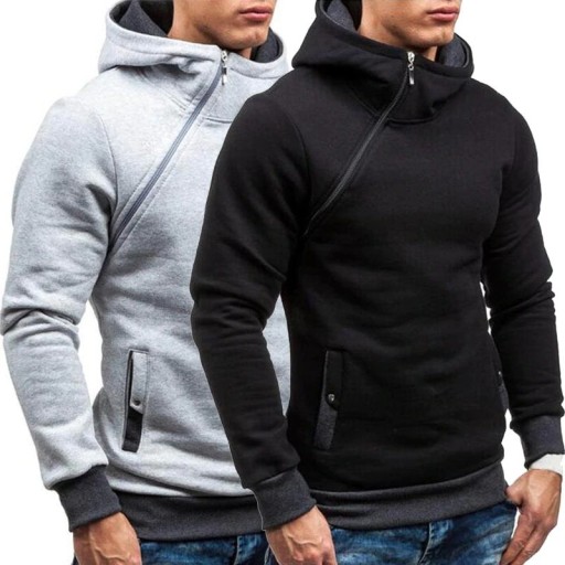 Sweatshirt masculina com fecho F48
