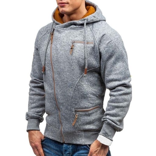 Sweatshirt Masculina com Zíperes