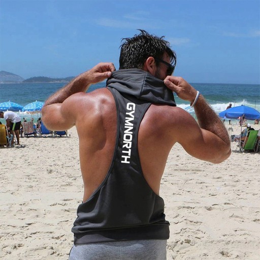 Sweatshirt masculina sem mangas T1976