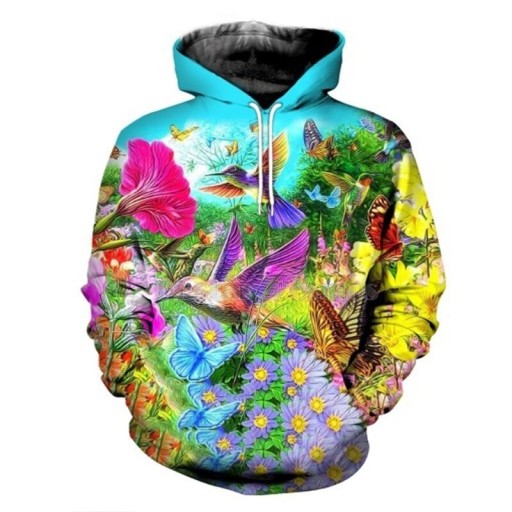 Sweatshirt met natuurprint