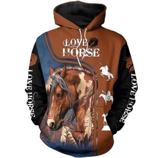 Sweatshirt met paard A4501