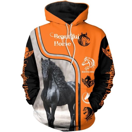 Sweatshirt met paard A4501