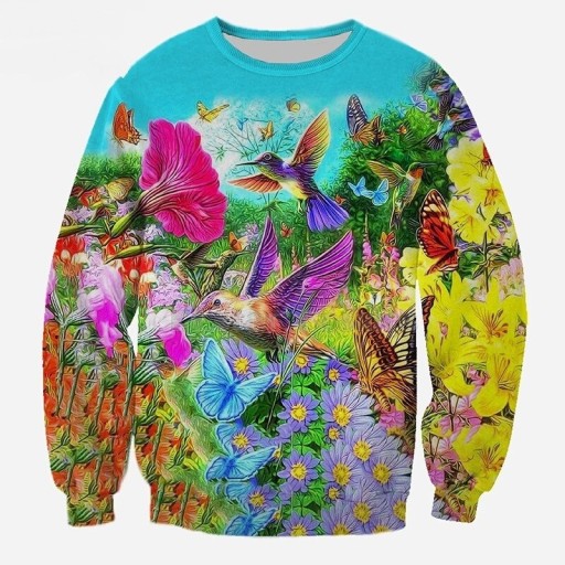 Sweatshirt mit Naturdruck F128