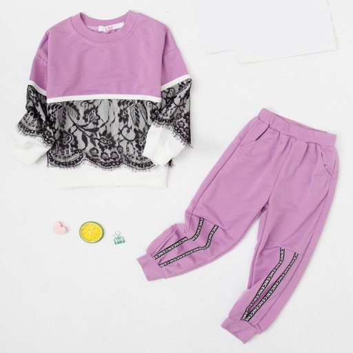 Sweatshirt und Hose für Mädchen L1100
