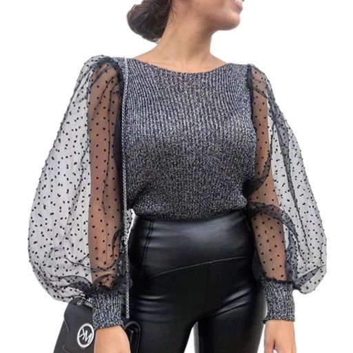 Sweter damski w groszki A2942