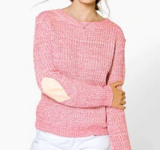 Sweter damski w serduszka A2188