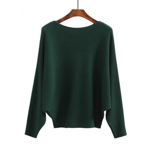 Sweter damski z nietoperzowymi rękawami