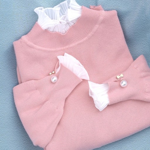 Sweter damski z perełkami A2344