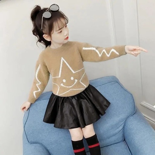 Sweter dziewczęcy L638