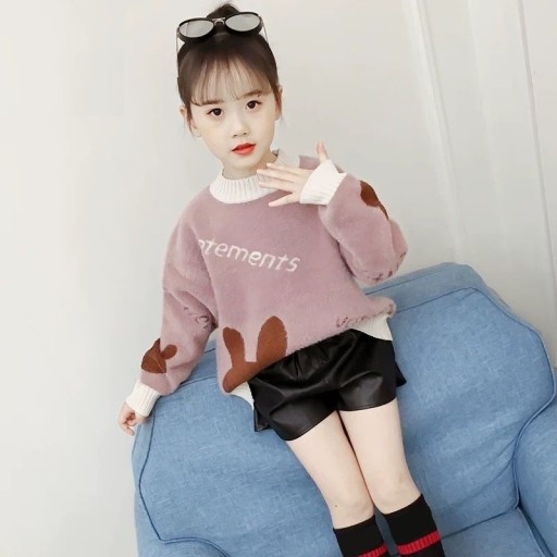 Sweter dziewczęcy L639