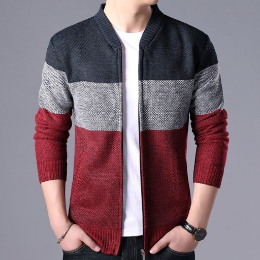 Sweter męski rozpinany S64