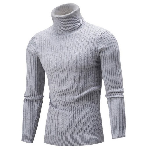 Sweter męski z golfem F169