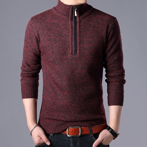 Sweter męski zapinany na zamek
