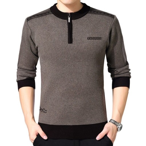 Sweter męski zapinany na zamek F230
