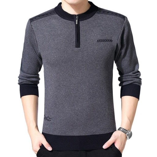 Sweter męski zapinany na zamek F230