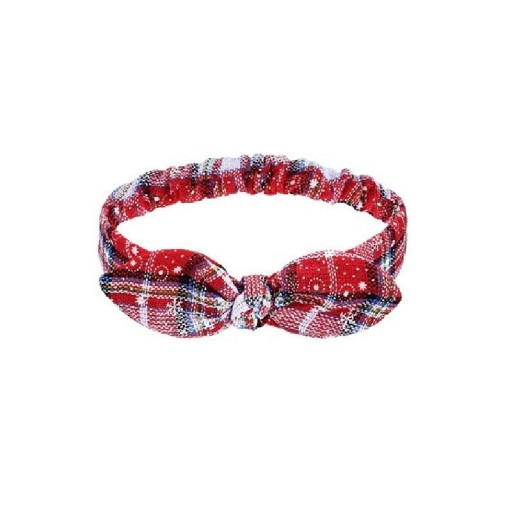 Świąteczna tiara z kokardą