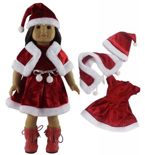 Świąteczny strój dla lalki