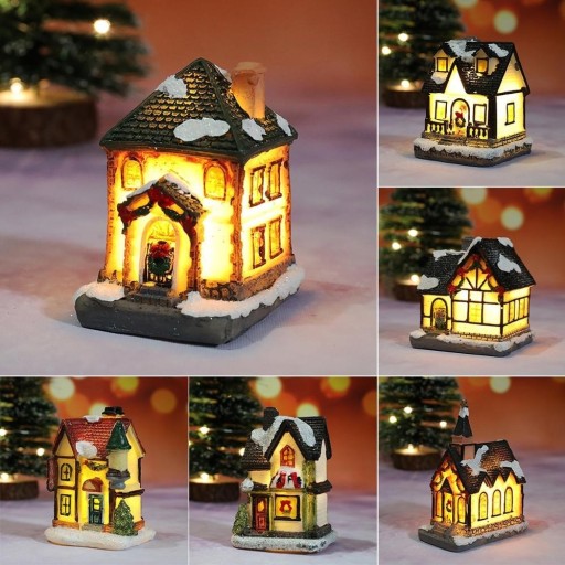 Świecący domek bożonarodzeniowy