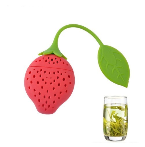 Système de filtration de thé en forme de fraise