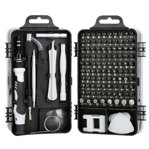 Système de tournevis précis 115v1 avec poignée magnétique, arbre flexible, outils pour la réparation d'électronique, de téléphones