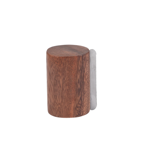 Szczotka dla koni Łopatka na pot i wodę z drewnianą rączką 6,5 x 7,5 x 3,5 cm Metalowe ząbkowane ostrze Naturalne drewno Do czyszczenia sierści