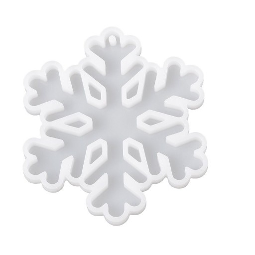 Szilikon forma hópehely dekorációhoz 8,5 x 7,5 cm