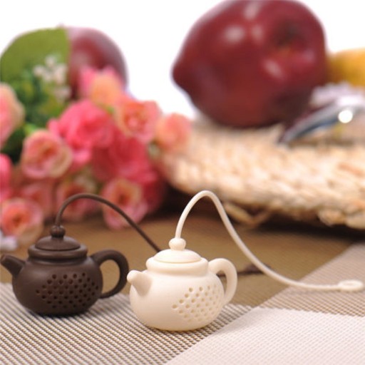 Szilikon teaszűrő - teáskanna