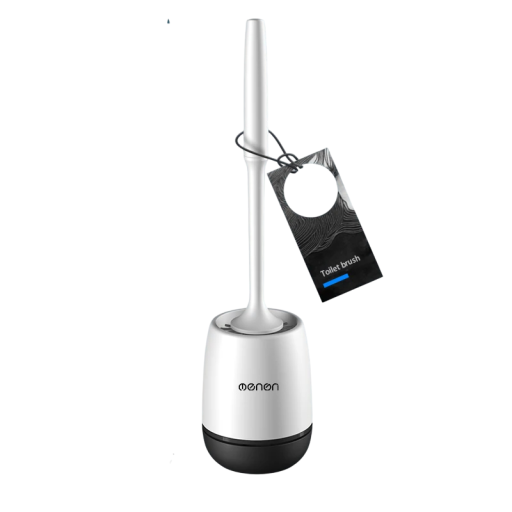 Szilikon tisztítókefe 43 cm WC-hez, kád padlóhoz, falhoz, fürdőszobai kiegészítő kefe nyéllel, WC- és csempékhez