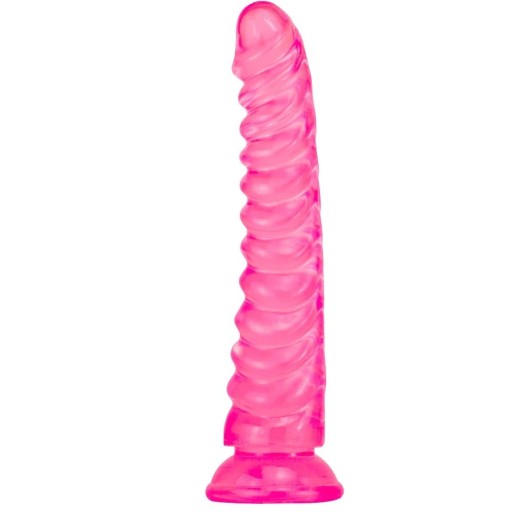 Szilikon vibrátor 22 x 4 cm-es bordákkal, tapadókoronggal a kéz nélküli használathoz, diszkrét csomagolással az Ön kényelméért és magánéletéért.