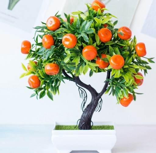 Sztuczne drzewo pomarańczowe