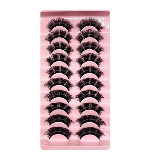 Sztuczne rzęsy 10 par Dramatyczne paski Sztuczne rzęsy Strip Mink Lashes