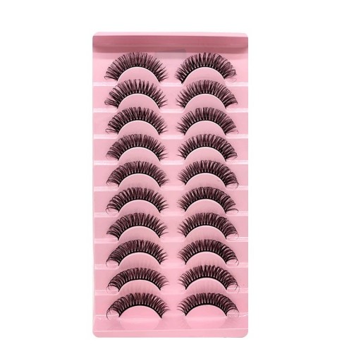 Sztuczne rzęsy 10 par Dramatyczne paski Sztuczne rzęsy Strip Mink Lashes