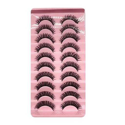 Sztuczne rzęsy 10 par Dramatyczne paski Sztuczne rzęsy Strip Mink Lashes