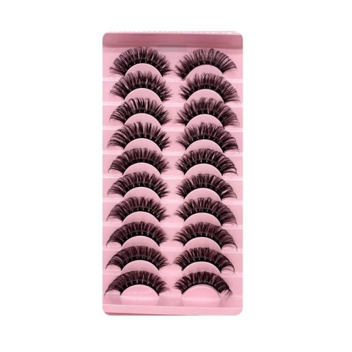 Sztuczne rzęsy 10 par Dramatyczne paski Sztuczne rzęsy Strip Mink Lashes