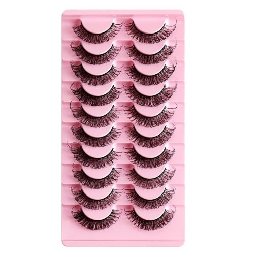 Sztuczne rzęsy 10 par Dramatyczne paski Sztuczne rzęsy Strip Mink Lashes